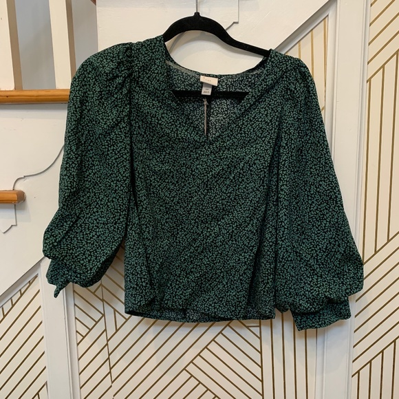 a new day Tops - A New Day Puffy Sleeve Shirt NWT
